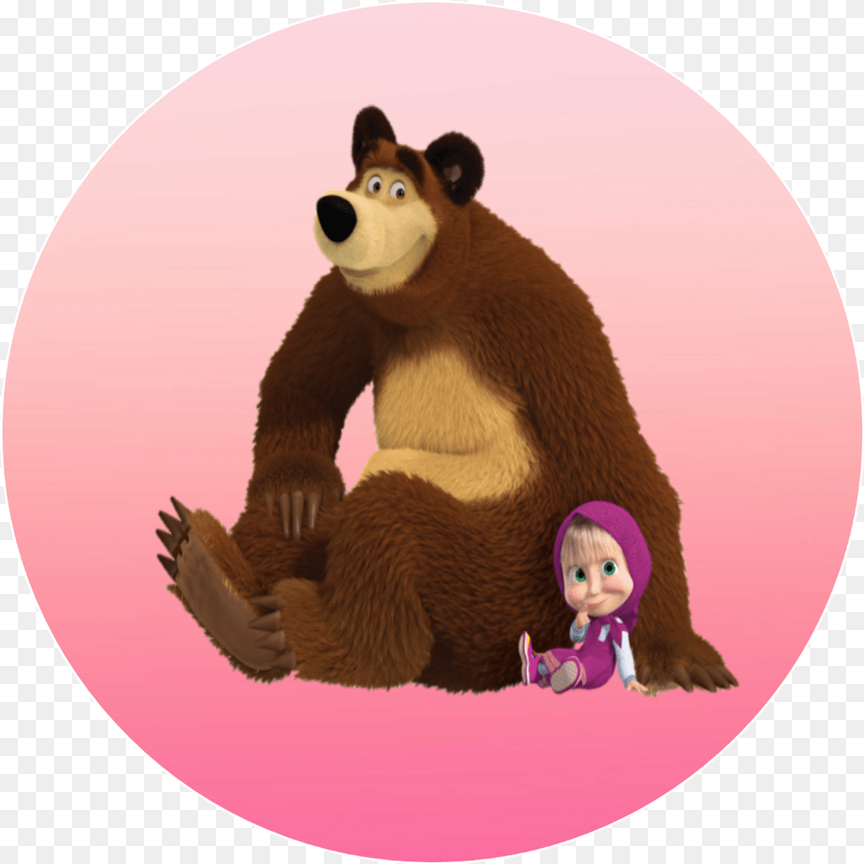 Masha Sticker Masha And The Bear, Doll, Toy, Animal, Mammal Free Png
