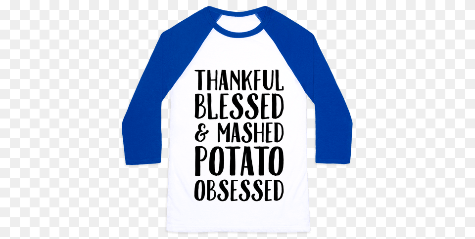 Mashed Potato Jokes Baseball Tees Lookhuman, Clothing, Long Sleeve, Shirt, Sleeve Free Png