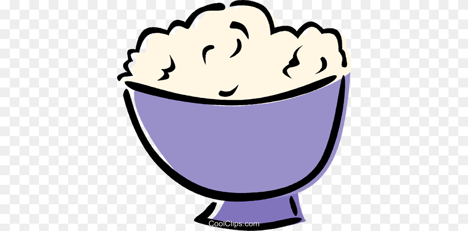 Mashed Potatoes Royalty Vector Clip Art Illustration, Food Free Png