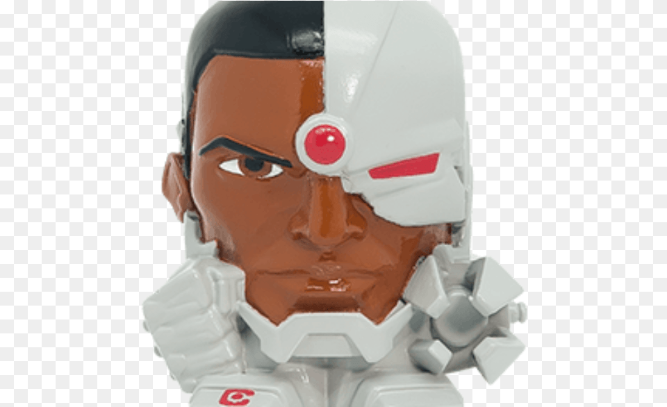 Mashems Justice League S3 Cyborg Mashems Cyborg, Helmet, Robot, Person Free Transparent Png