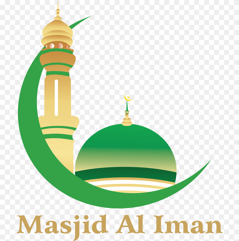 Masjid Al Iman Gambar Logo Masjid, Architecture, Building, Dome, Mosque Png