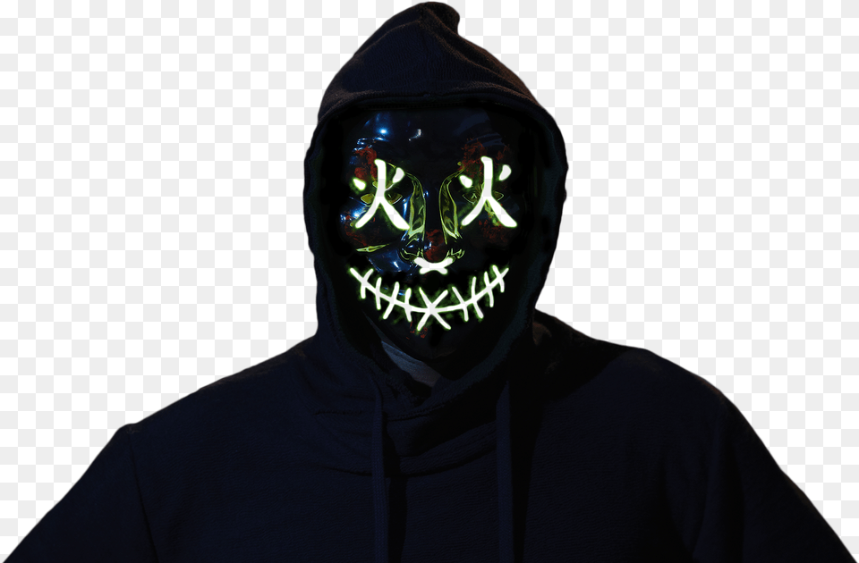 Mask, Sweatshirt, Clothing, Hood, Hoodie Free Transparent Png