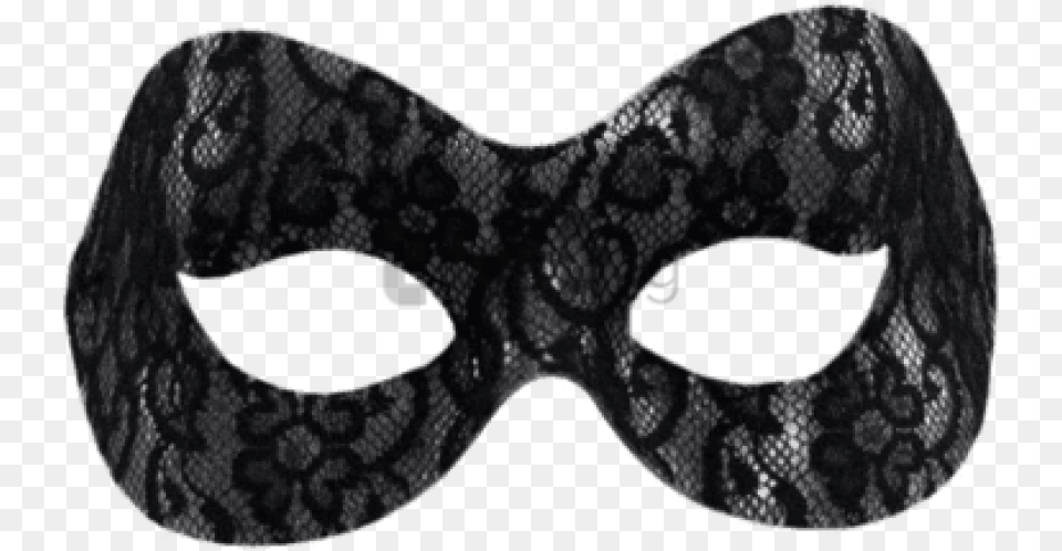 Mask Black Lace Mask, Clothing, Knitwear, Sweater Free Png Download