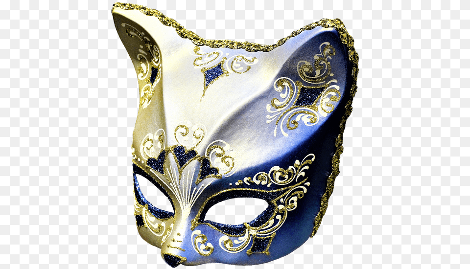 Mask Cat Carnival Venice Artifact Artwork Art Mascara De Gatito Veneciano, Crowd, Person, Accessories, Bag Free Transparent Png
