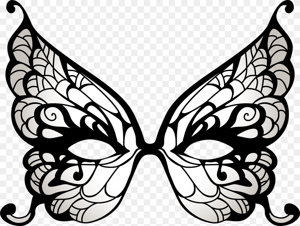 Mask Clipart Background Butterfly Carnival Mask, Stencil Png Image