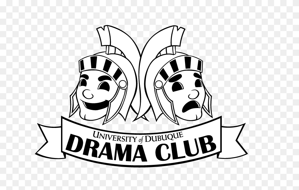 Mask Clipart Drama Club, Sticker, Stencil, Logo, Face Free Png Download