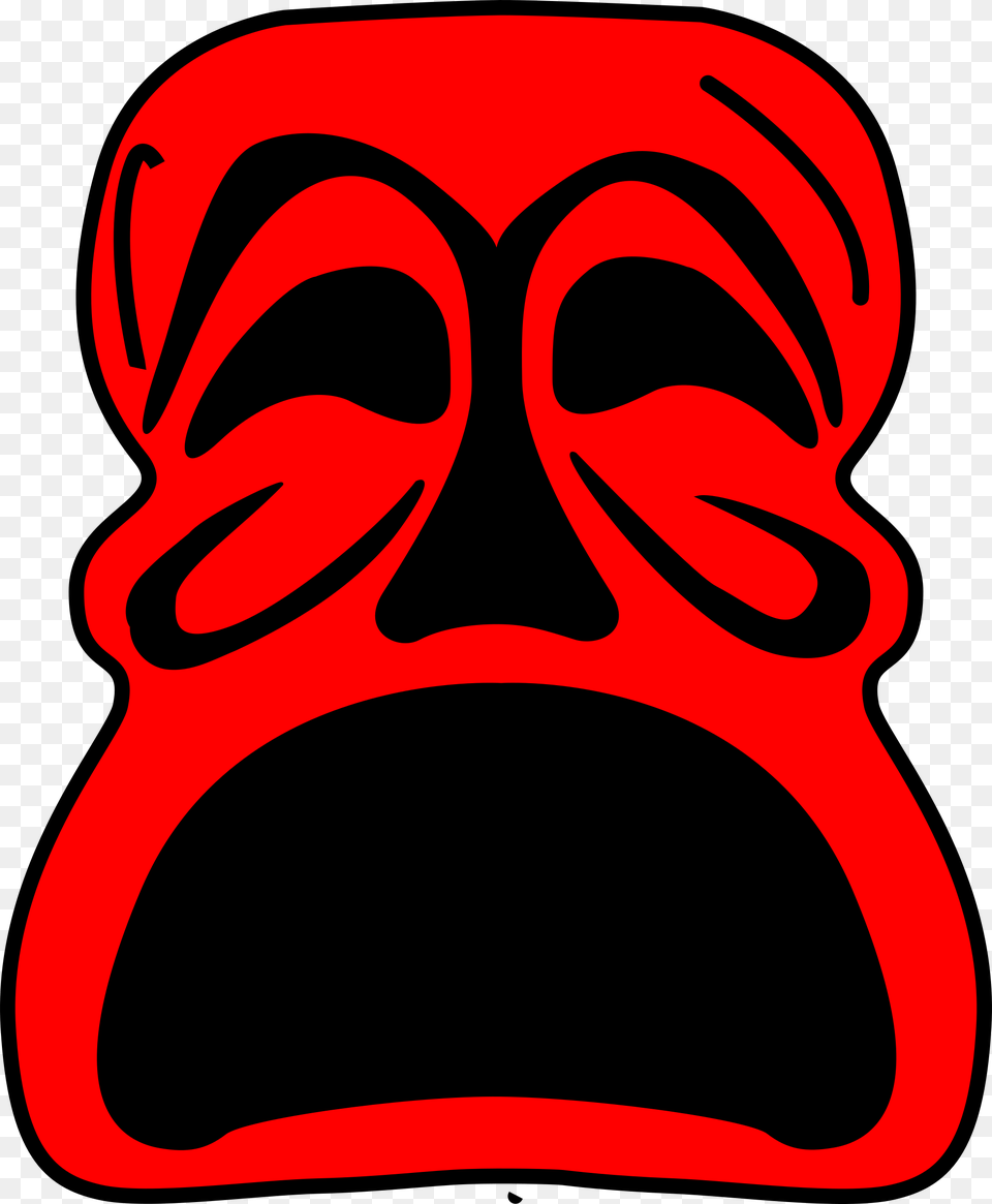 Mask Clipart Red, Symbol, Emblem, Architecture, Pillar Png Image