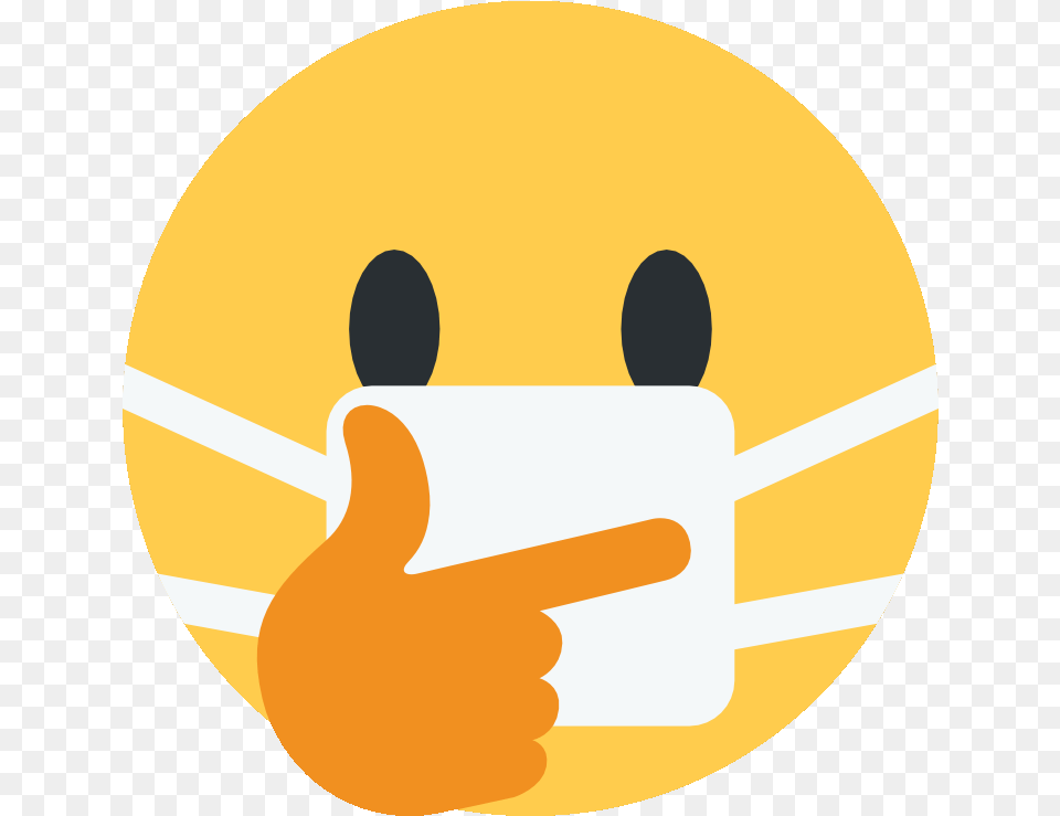 Mask Emoji Pic Thinking Emoji With Mask, Body Part, Finger, Hand, Person Png