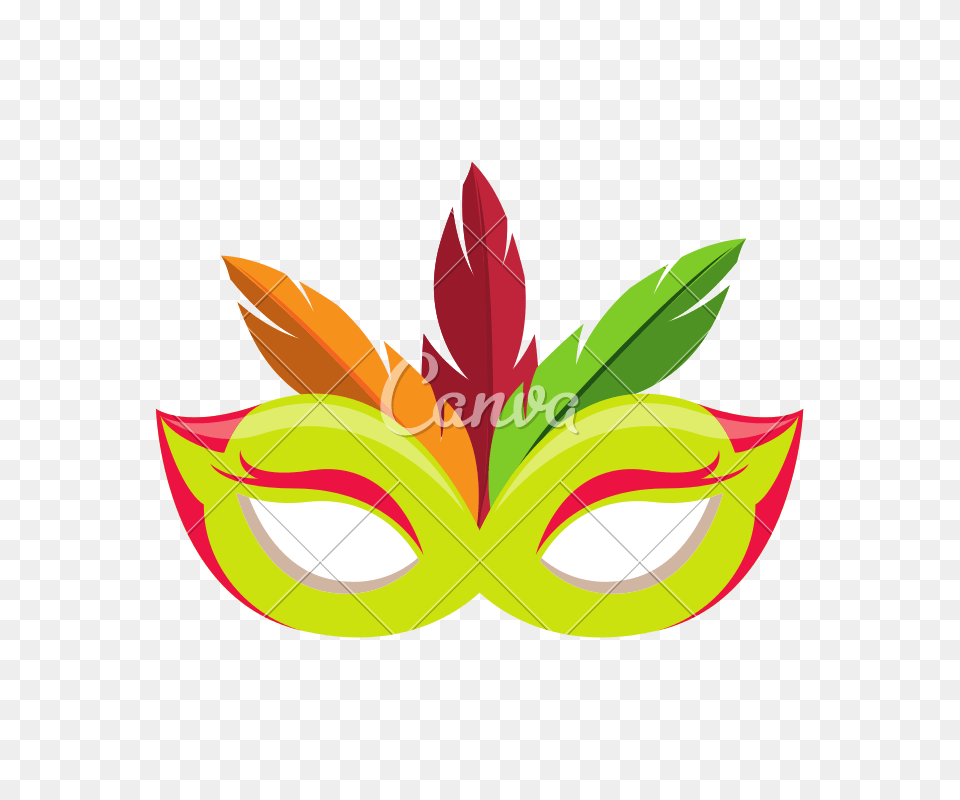 Mask Feathers Vector Free Transparent Png