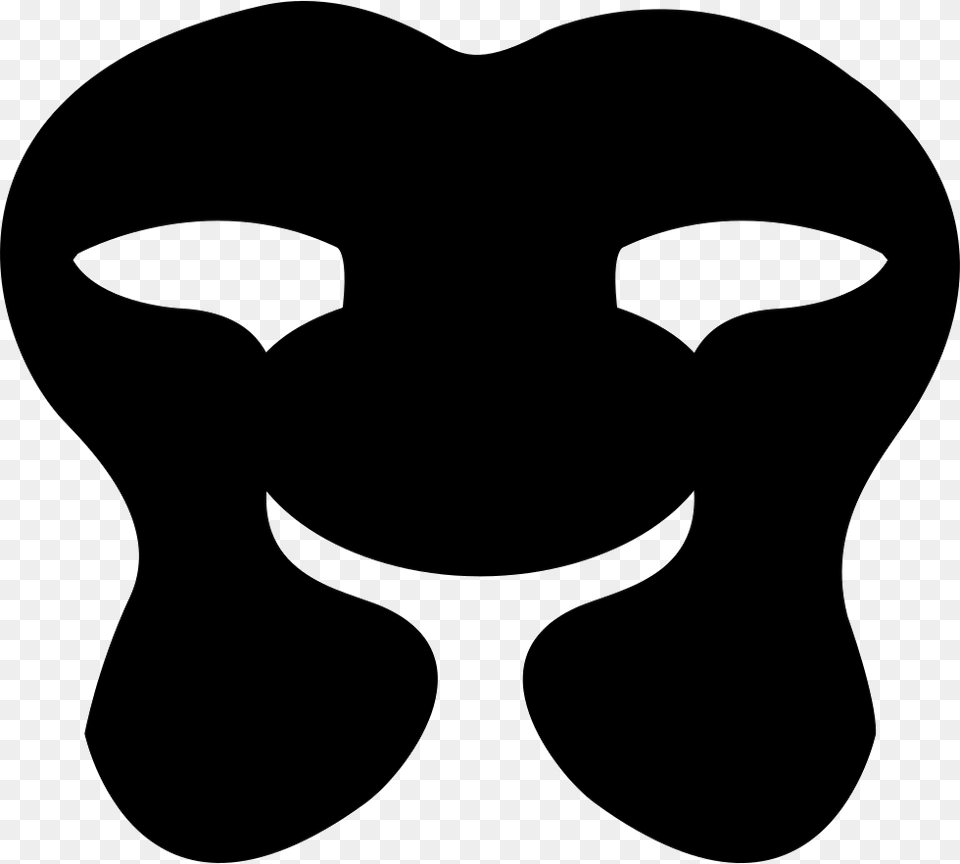 Mask Little Black Shape Comments, Silhouette, Stencil, Animal, Fish Free Png