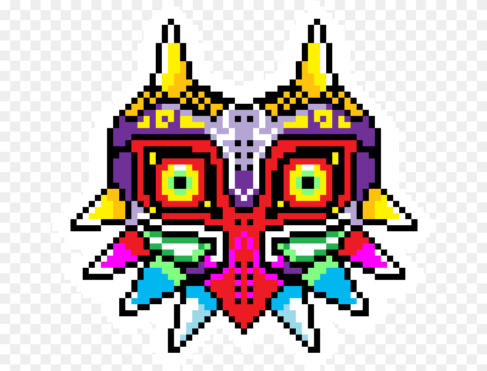 Mask Majora39s Mask Pixel Art, Sticker, Graphics, Qr Code Free Png