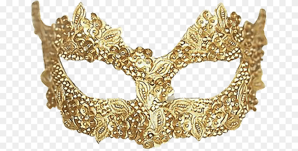 Mask Masks Gold Golden Ftestickers Tumblr, Carnival, Smoke Pipe Free Png Download