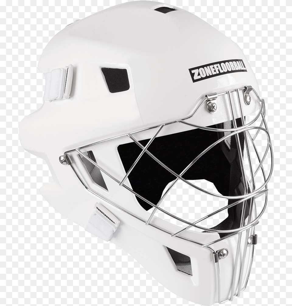 Mask Monster Cat Eye Cage All White Goaltender Mask, Helmet, American Football, Crash Helmet, Football Free Transparent Png