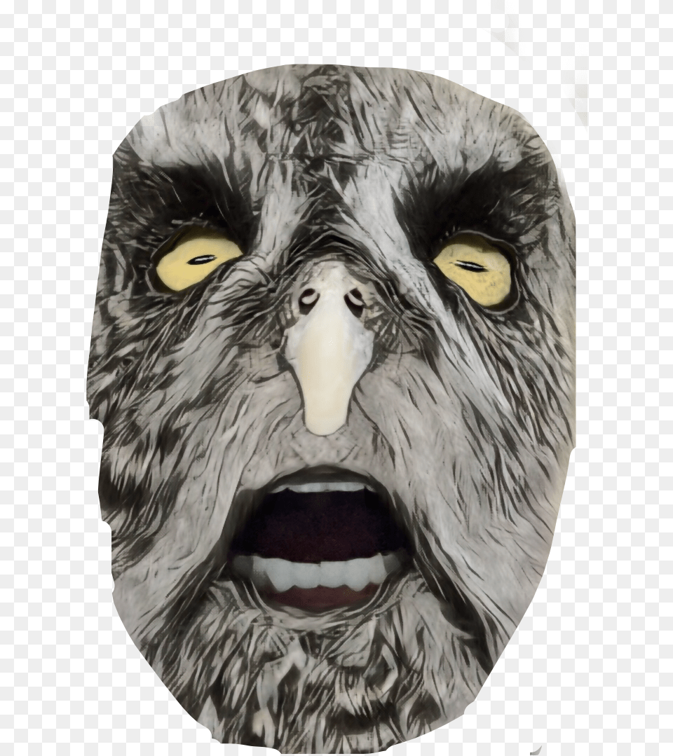 Mask Monster Halloween Scary Freetoedit Cat Yawns, Photography, Person, Face, Head Png