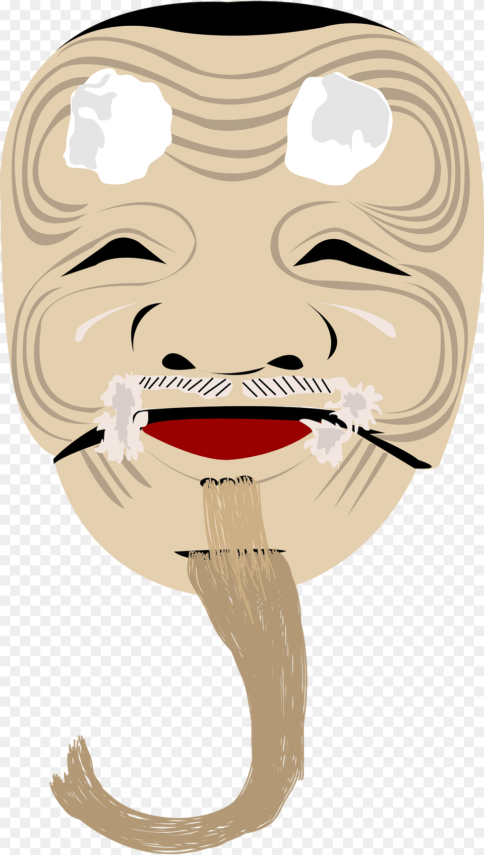 Mask Nogaku Clipart, Person, Body Part, Mouth, Teeth Free Png Download