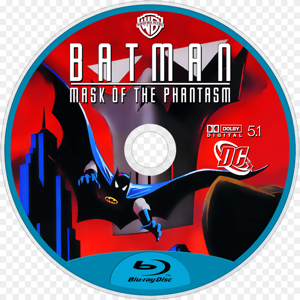 Mask Of The Phantasm Bluray Disc Batman Mask Of The Phantasm, Disk, Dvd Png Image