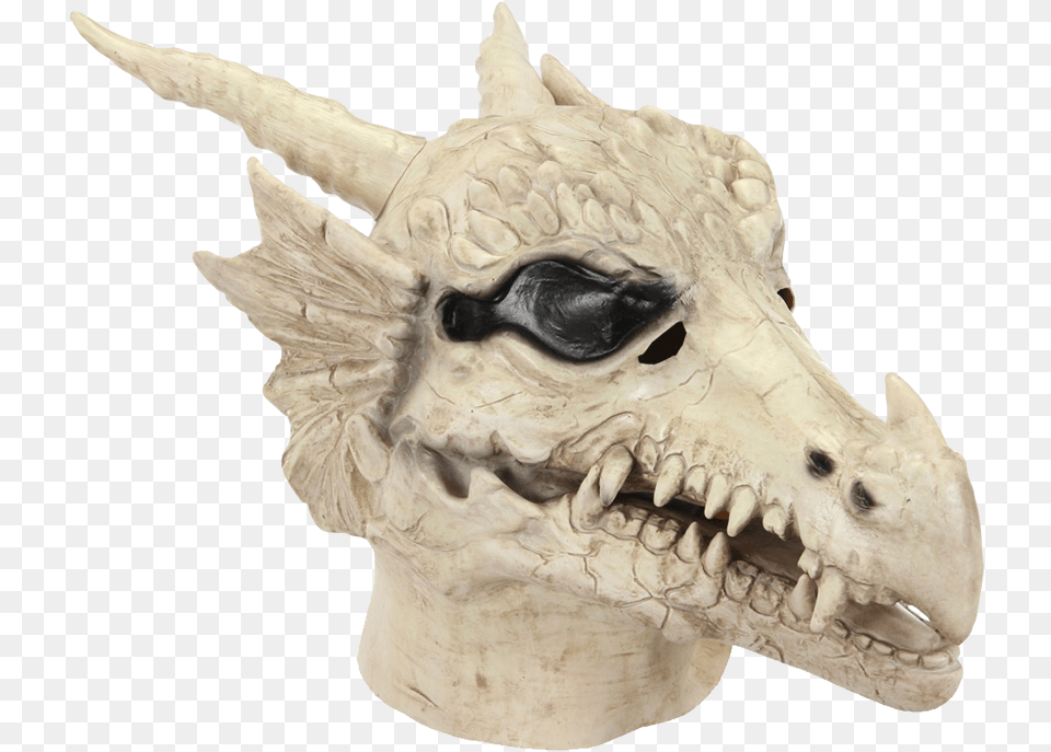 Mask Realistic Unicorn Skull Mouth Mover Latex Halloween Skull, Person Free Png