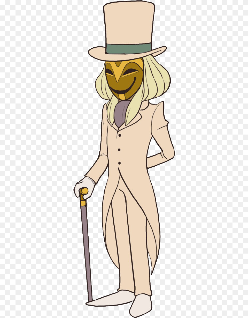 Masked Gentleman Professor Layton And The Miracle Mask Masked Gentleman, Adult, Person, Woman, Female Free Png