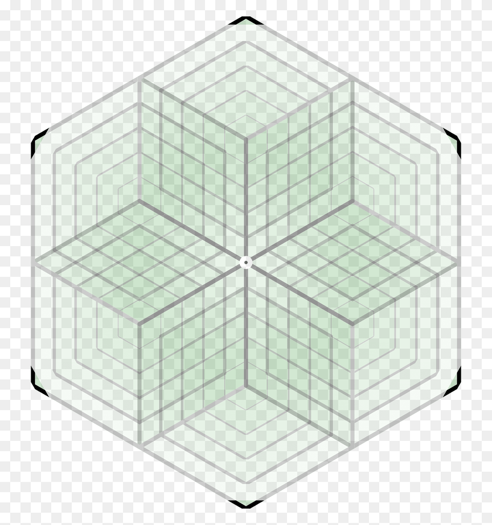 Masked Hexagons Clipart, Green Free Png Download