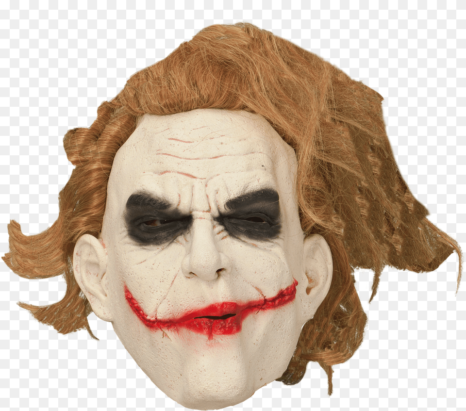 Maskeradmask Joker Med Hr Joker Mask Teknikmagasinet, Adult, Face, Female, Head Free Png Download