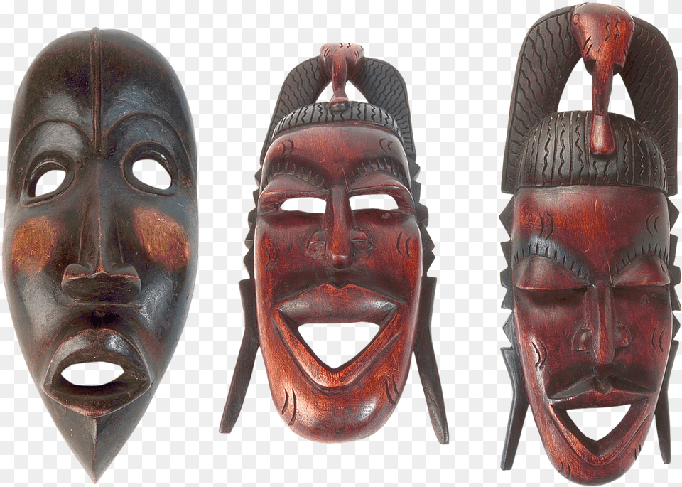 Masks Africa African Masks Wooden Souvenirs African Types Of Masks, Mask, Adult, Male, Man Free Png