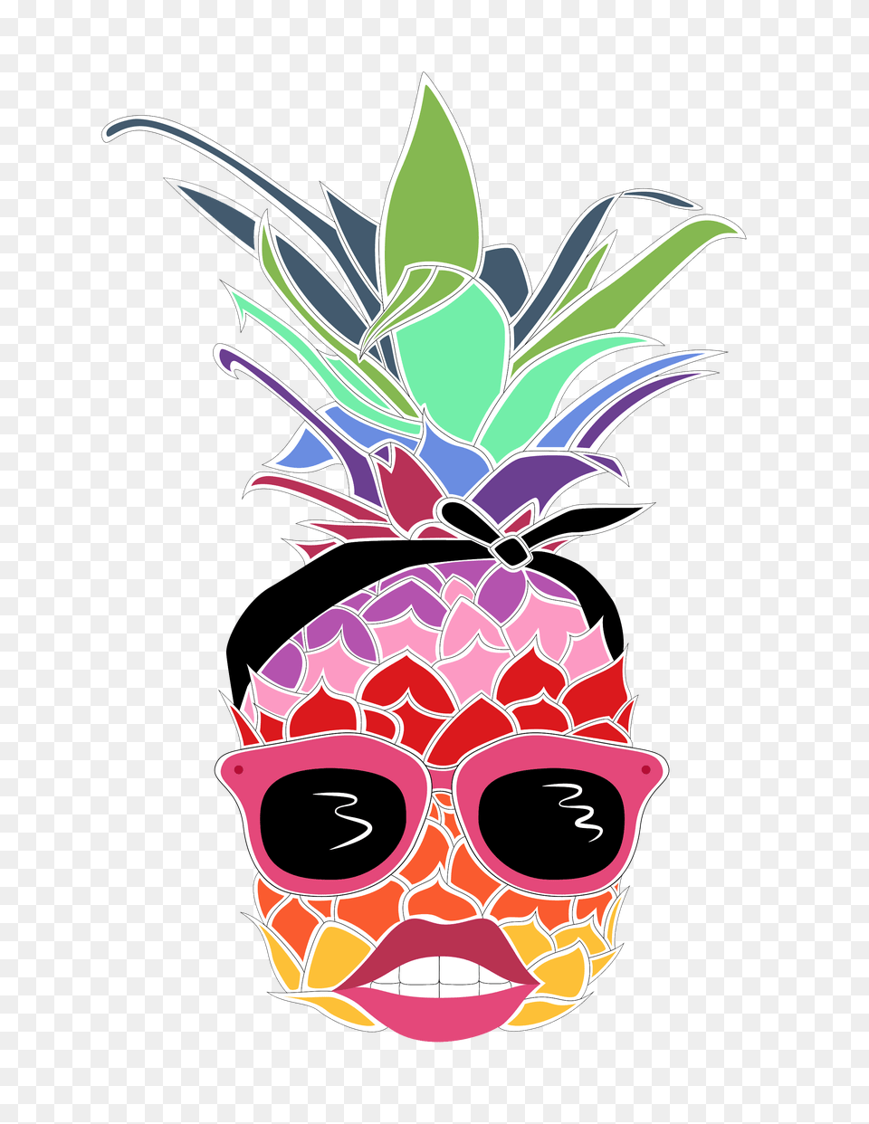 Masks Clipart Pineapple Download Full Size Clipart, Food, Fruit, Plant, Produce Free Transparent Png