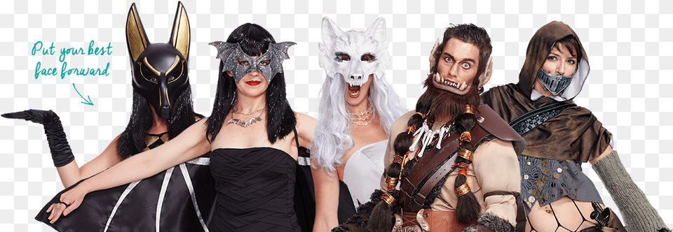 Masks Halloween Costume, Adult, Person, Female, Clothing Png Image