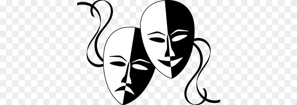 Masks Masquerade Masque Faces Theater Thea Theatre Masks, Stencil, Adult, Female, Person Png Image
