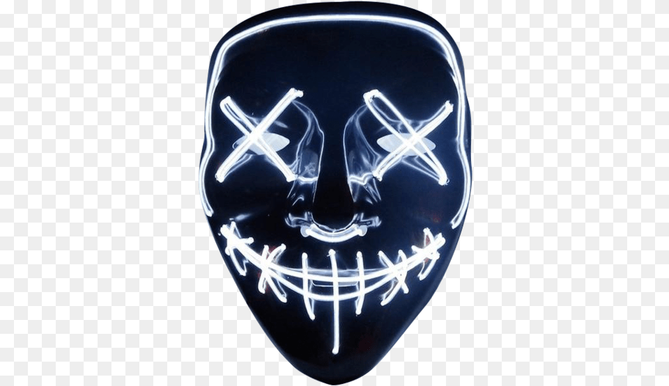 Masks Purge Amp Clipart Neon Led Halloween Mask, X-ray Free Transparent Png