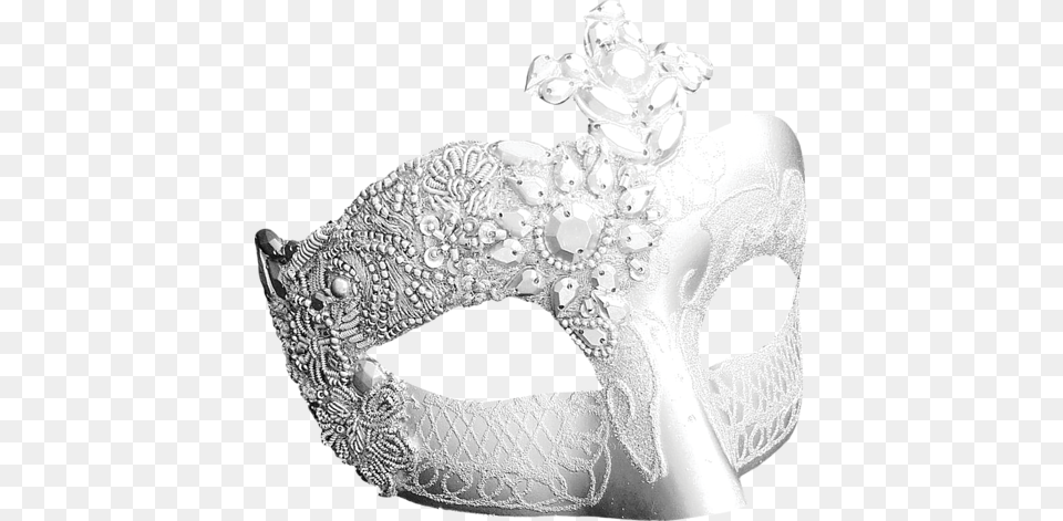 Masks Silver Mardi Gras Mask, Adult, Bride, Female, Person Free Png Download