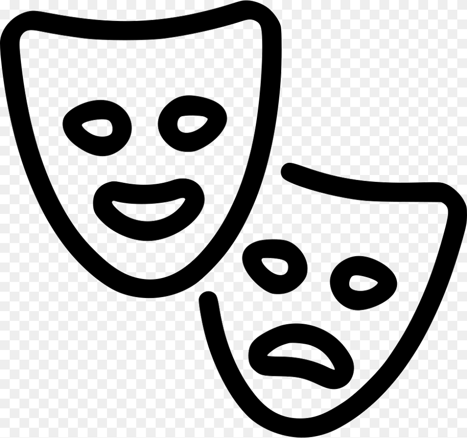 Masks Theater Play Play Masks, Stencil Png Image