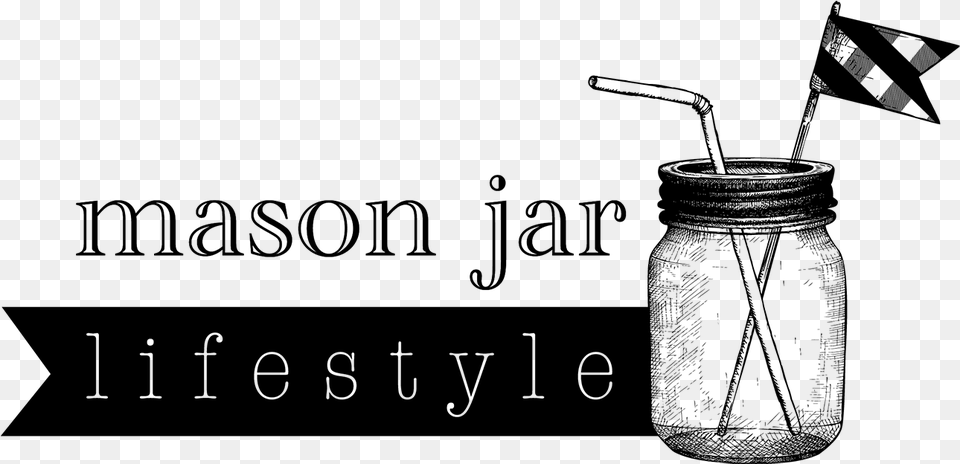 Mason Jar, Gray Free Transparent Png