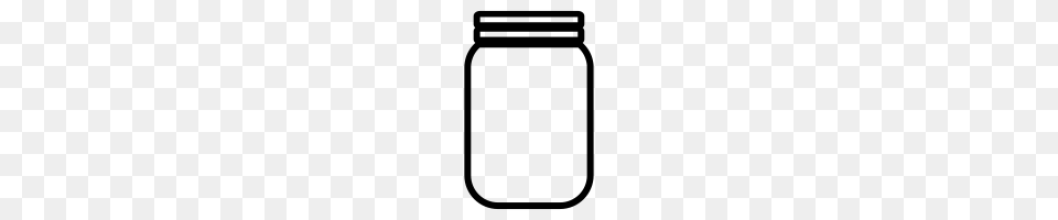 Mason Jar Icons Noun Project, Gray Free Transparent Png