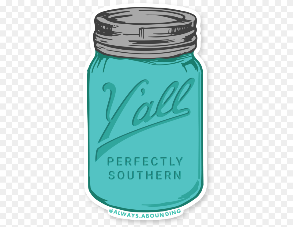 Mason Jar Sticker Free Png Download