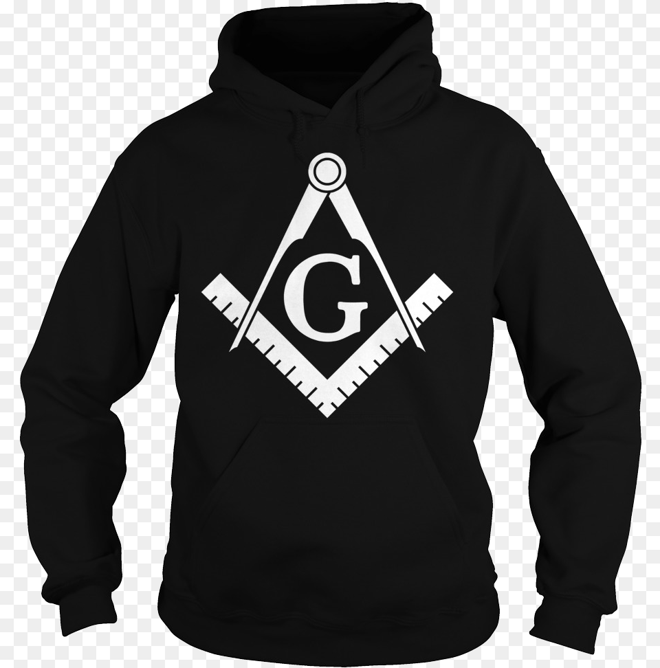 Masonic Square And Compass, Clothing, Hood, Hoodie, Knitwear Free Png