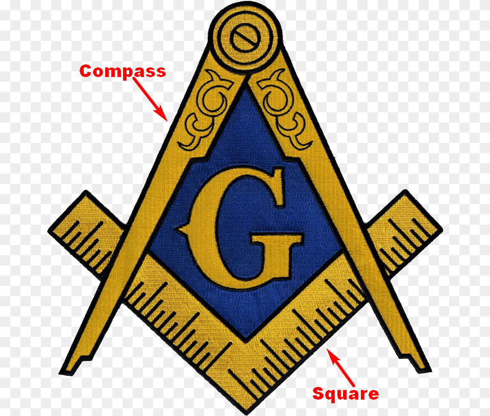 Masonic Square And Compass, Badge, Logo, Symbol Png