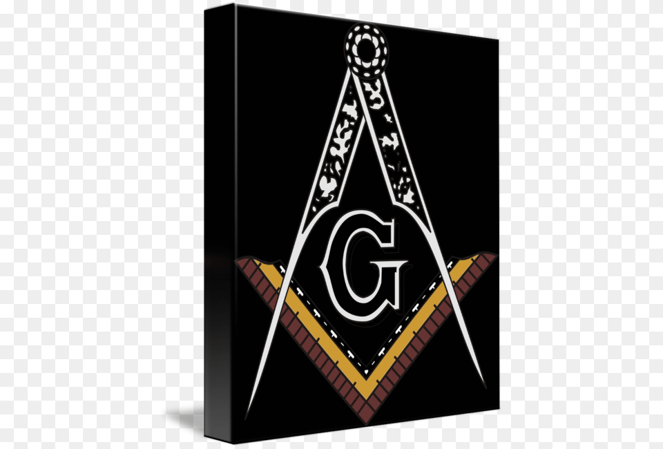 Masonic Square And Compass Of Blue Lodge Freemason, Triangle, Symbol, Emblem Png Image