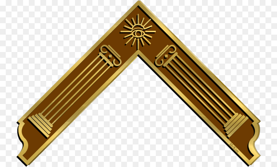 Masonic Worshipful Master Symbols, Bronze Png Image