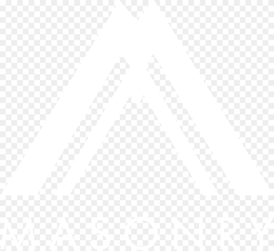 Masonry White Trans Triangle, Logo Png