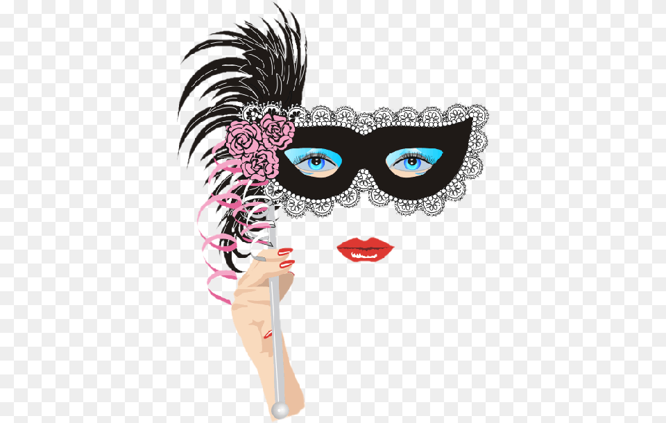 Masque Bal Masqu Dessin, Adult, Person, Female, Woman Free Png Download