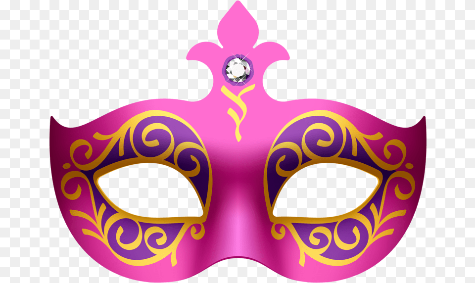 Masquerade Clipart Pink, Mask, Crowd, Person, Carnival Free Png Download