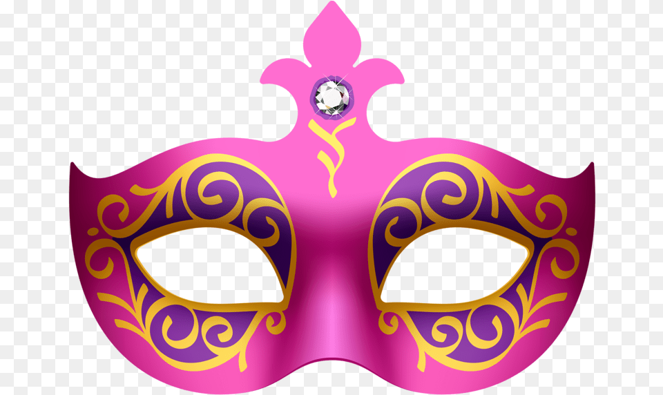 Masquerade Clipart Pink Carnival Mask Vector, Crowd, Person, Parade Free Png Download