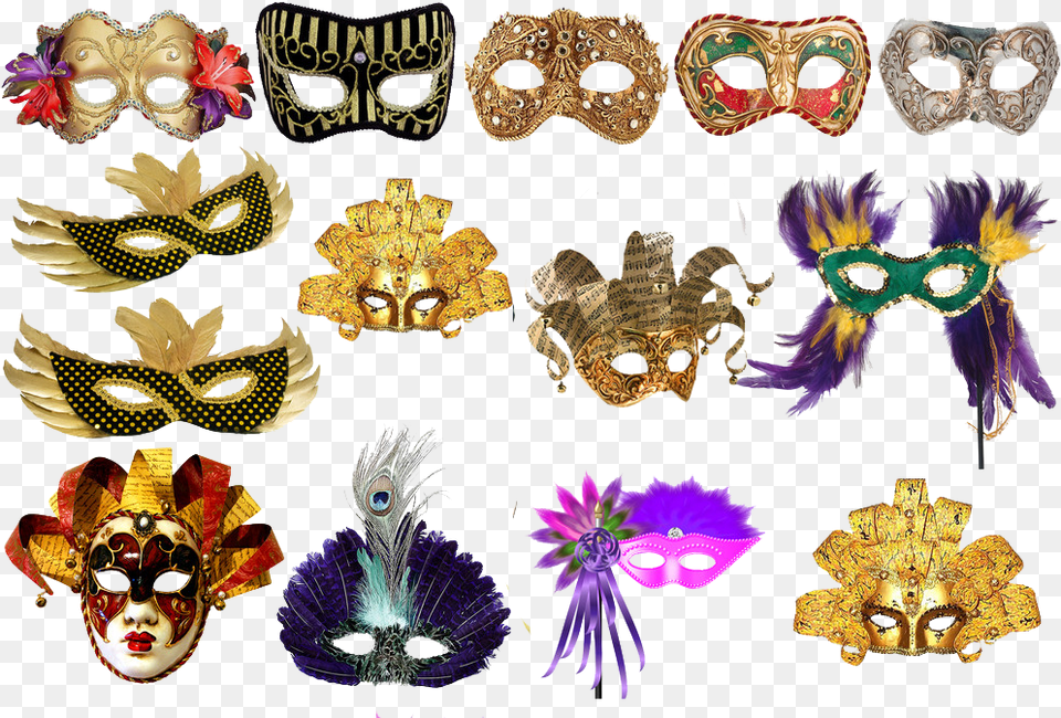 Masquerade Halloween Ball Mask Carnival Carnival Masks, Crowd, Person, Animal, Bird Free Png