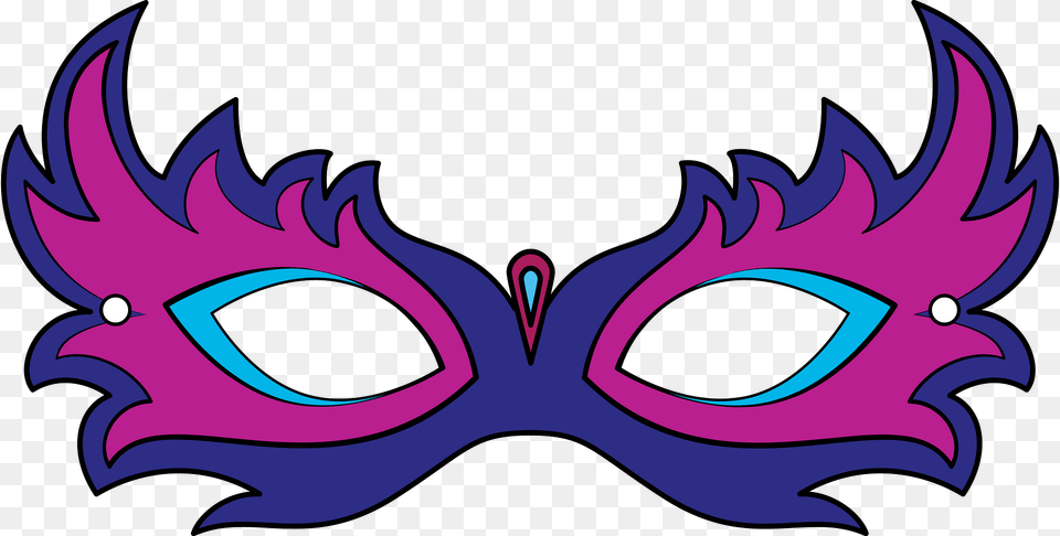 Masquerade Mask Clipart, Purple, Animal, Fish, Sea Life Png