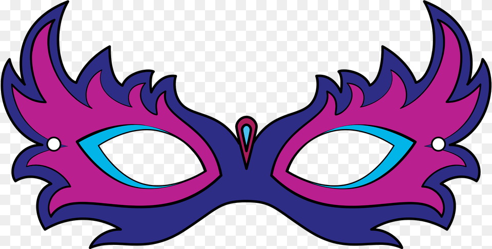 Masquerade Mask Clipart Clip Art, Purple, Animal, Fish, Sea Life Free Transparent Png