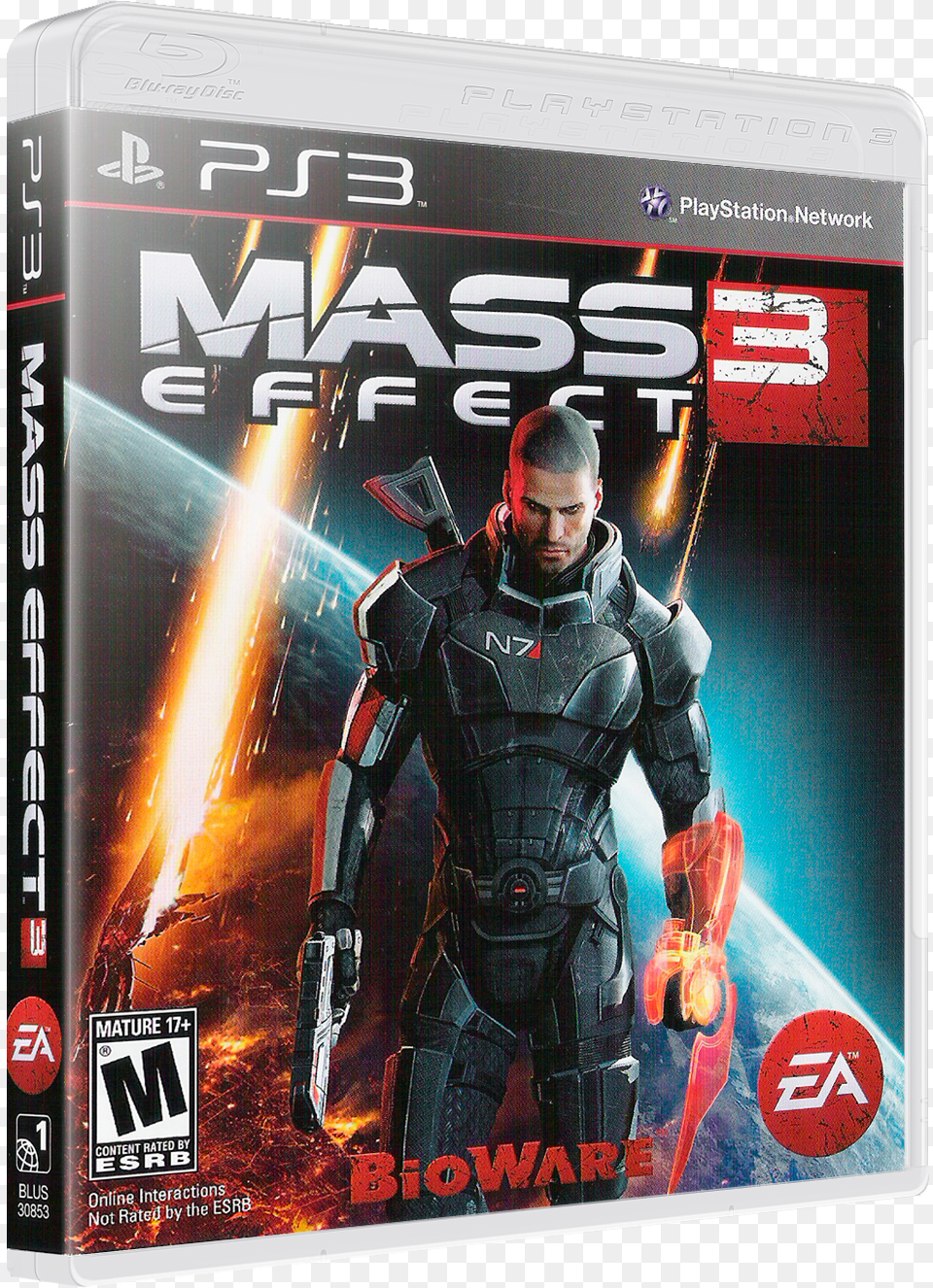 Mass Effect 3 Ps3 Cover, Adult, Male, Man, Person Free Transparent Png
