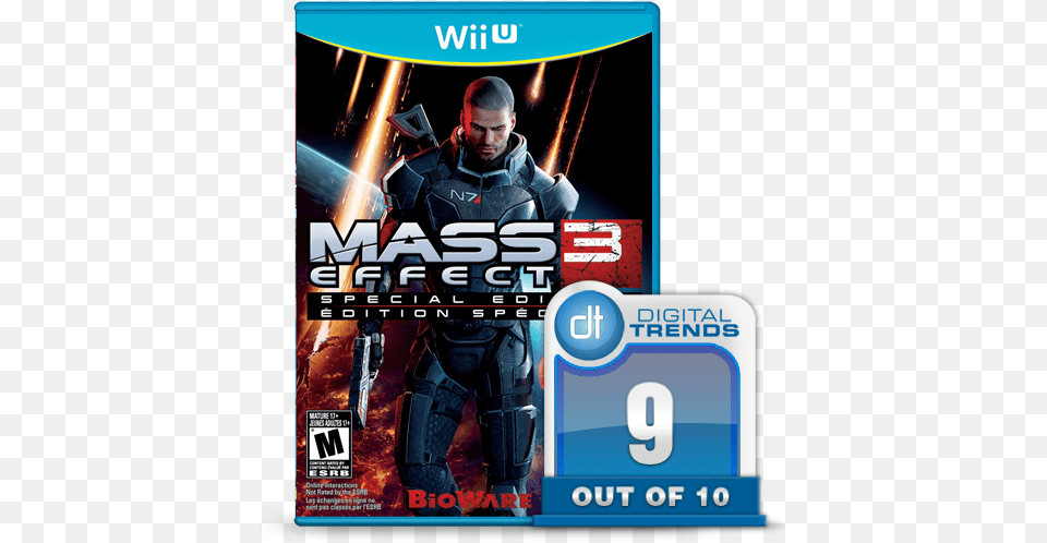 Mass Effect 3 Wii U Scoregraphic Electronic Arts Mass Effect 3 Wii U, Adult, Male, Man, Person Free Transparent Png