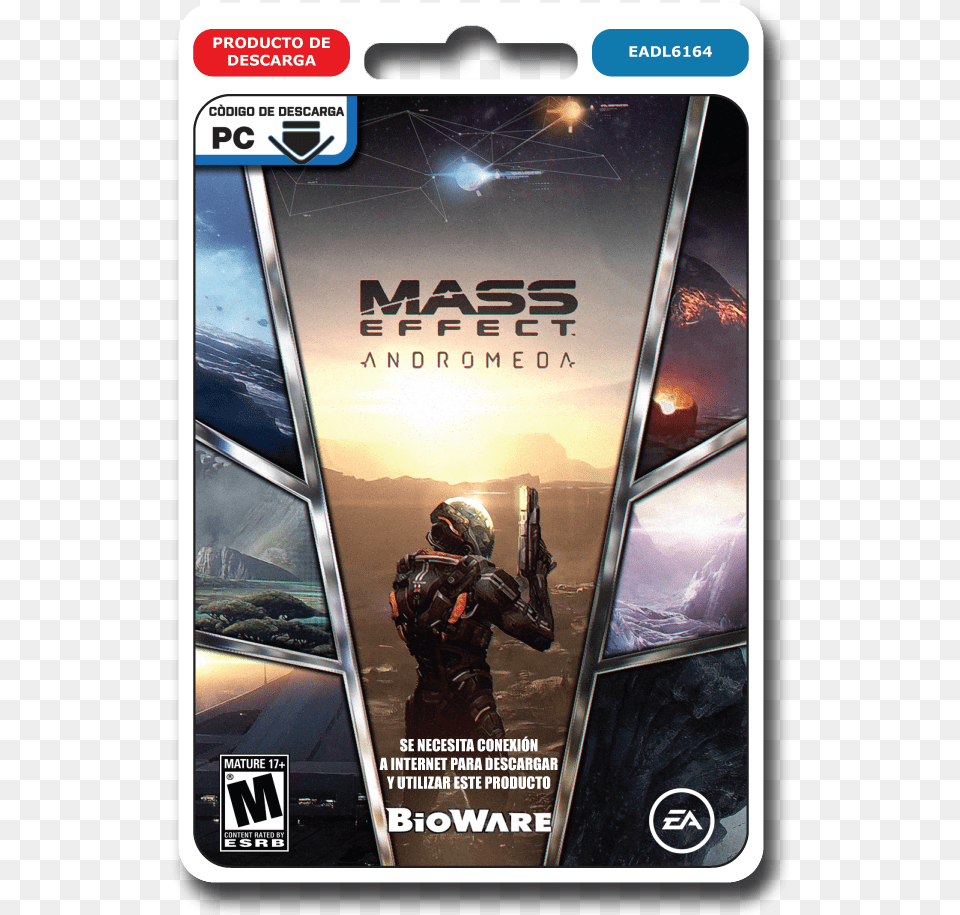 Mass Effect Andromeda Download Mass Effect Andromeda Phone, Advertisement, Poster, Adult, Male Free Transparent Png