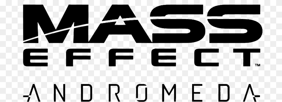 Mass Effect Andromeda Logo Mass Effect Andromeda Text, Gray Free Transparent Png