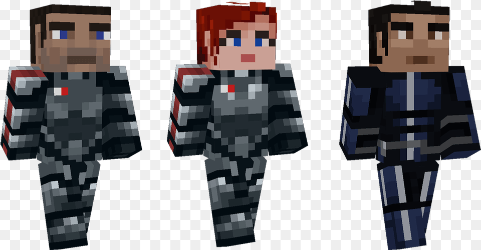 Mass Effect Mash Up Pack Minecraft Mass Effect Minecraft Skins, Person, Adult, Male, Man Png Image